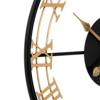 Dizajnové kovové hodiny MPM E04.4481.9080, zlaté/čierne 